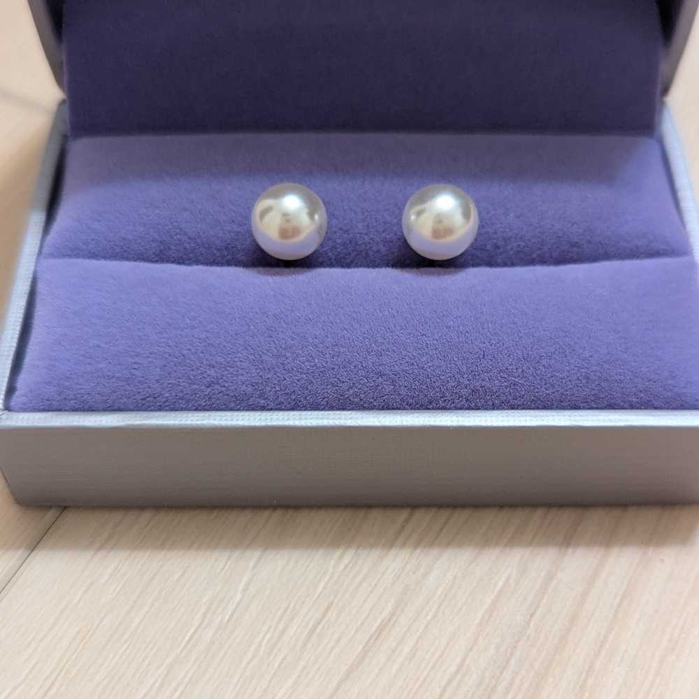 Classic White Pearl Stud Earrings